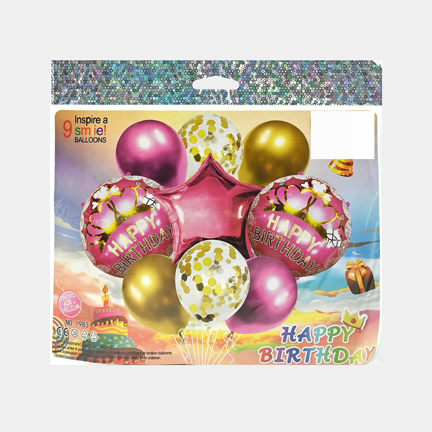 FOIL MIX BALLOON BIRTHDAY PARTY DECORATION