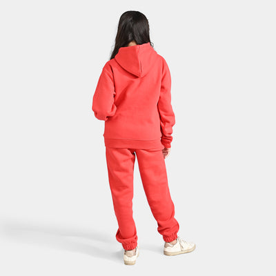 Teens Girls Fleece Co-Ord Set - Look Back-H.Red