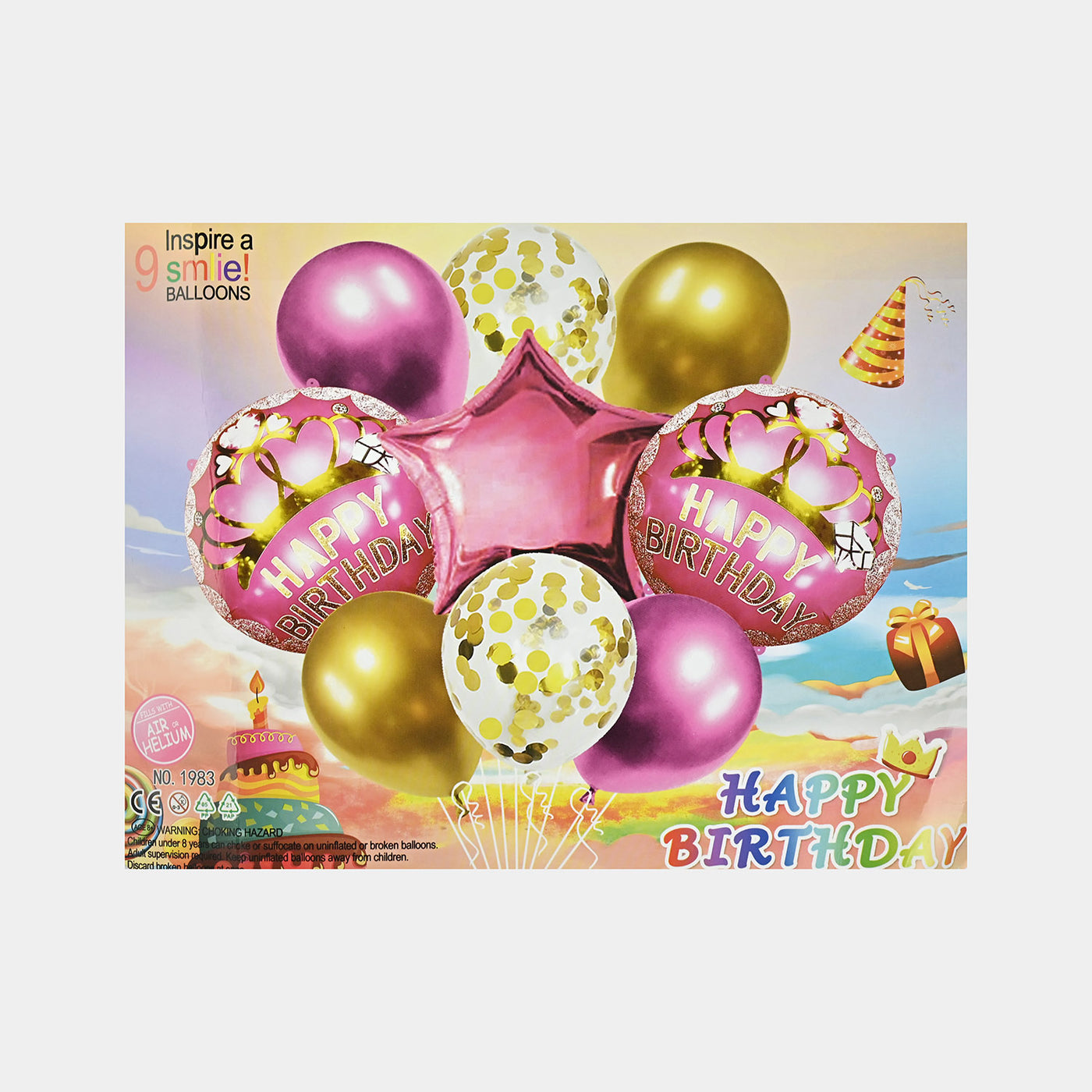 FOIL MIX BALLOON BIRTHDAY PARTY DECORATION