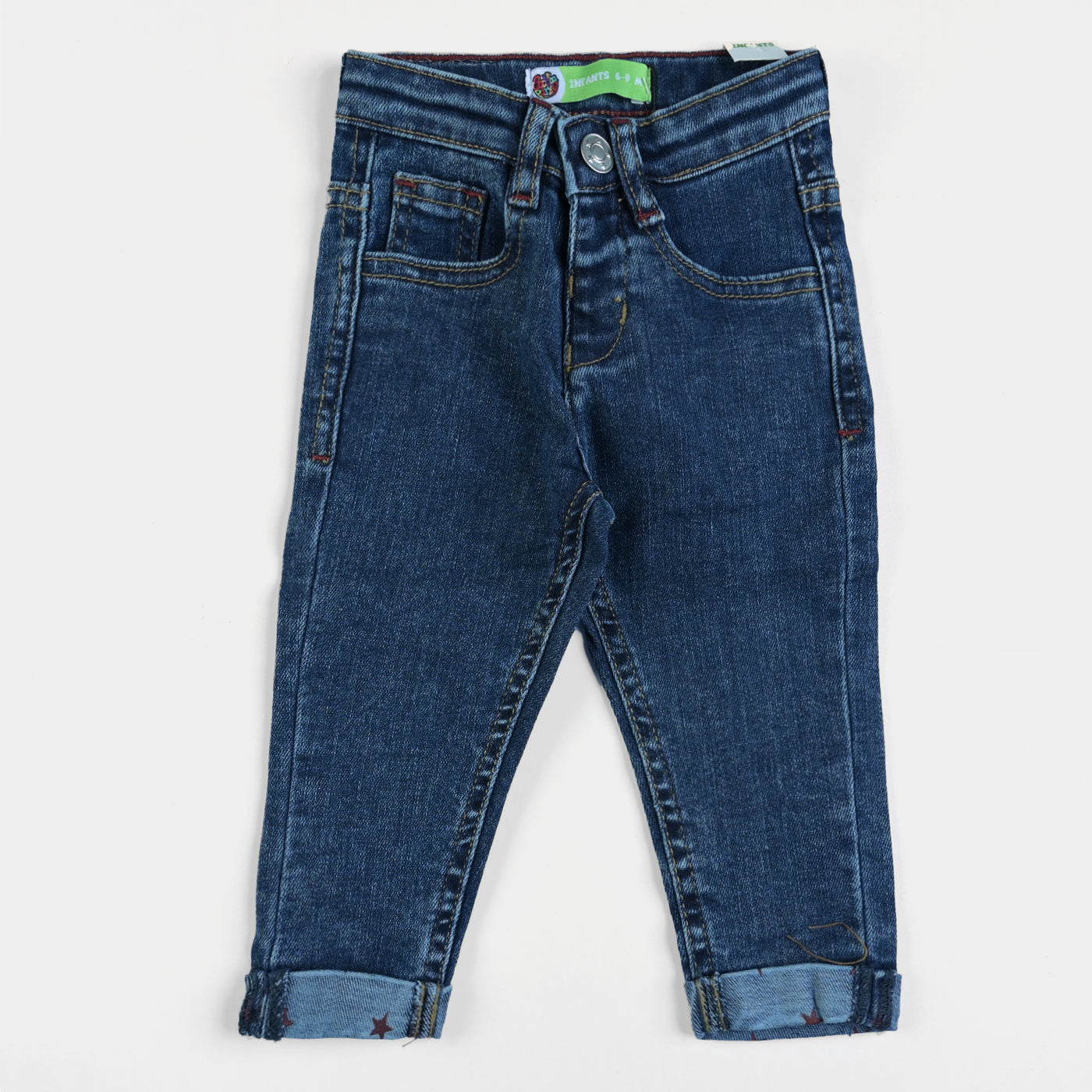 Infant Boys Denim Pant Stars-Random Blue