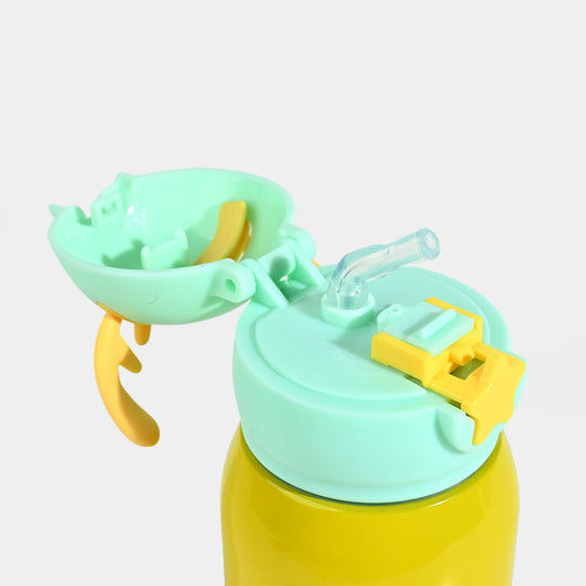 CHARACTER STEEL SIPPER/STRAW BOTTLE 1548-YELLOW