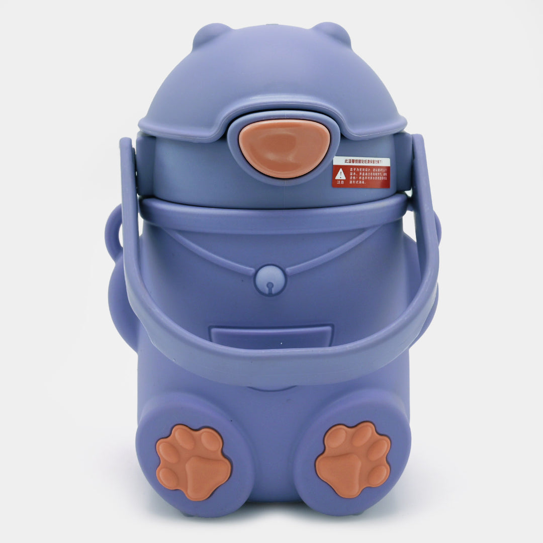 Steel Water Bottle Robot With Silicone Pouch