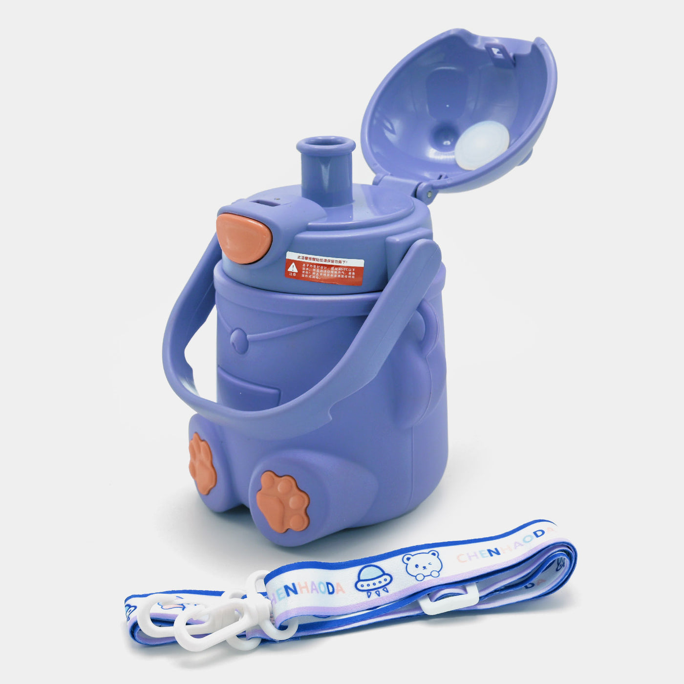 Steel Water Bottle Robot With Silicone Pouch