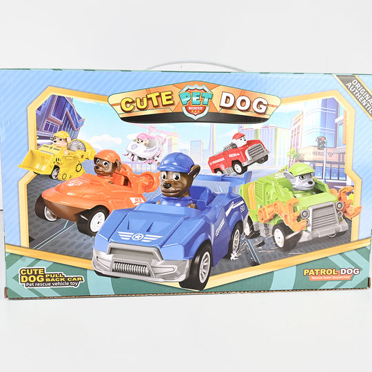 Rescue Vehicles Pull-Back Toy Set