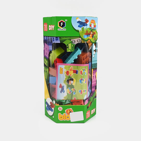 DIY Building Blocks Set – 72 Pieces