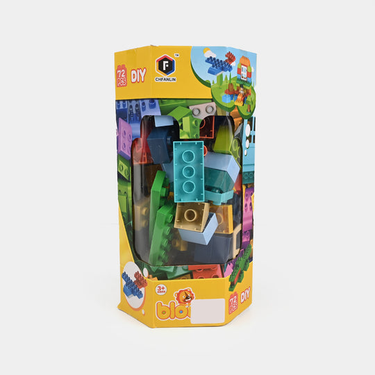 DIY Building Blocks Set – 72 Pieces