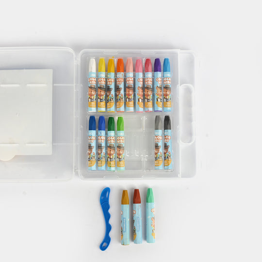 Deli Oil Pastel 18 Colors for Kids