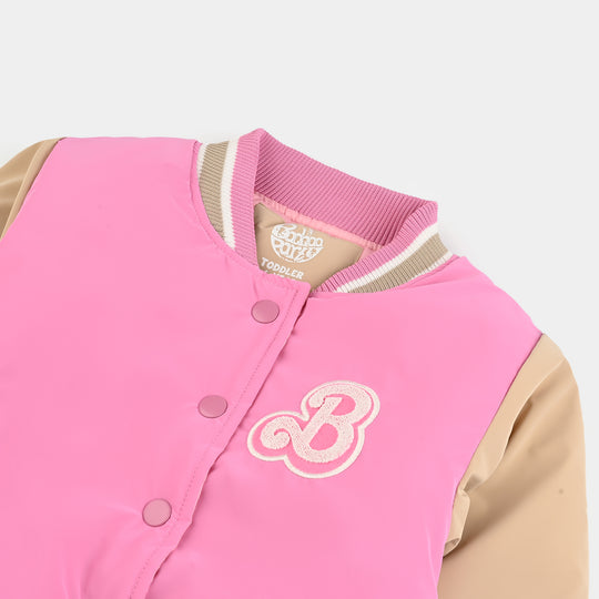 Girls Quilted Jacket F/S-PINK