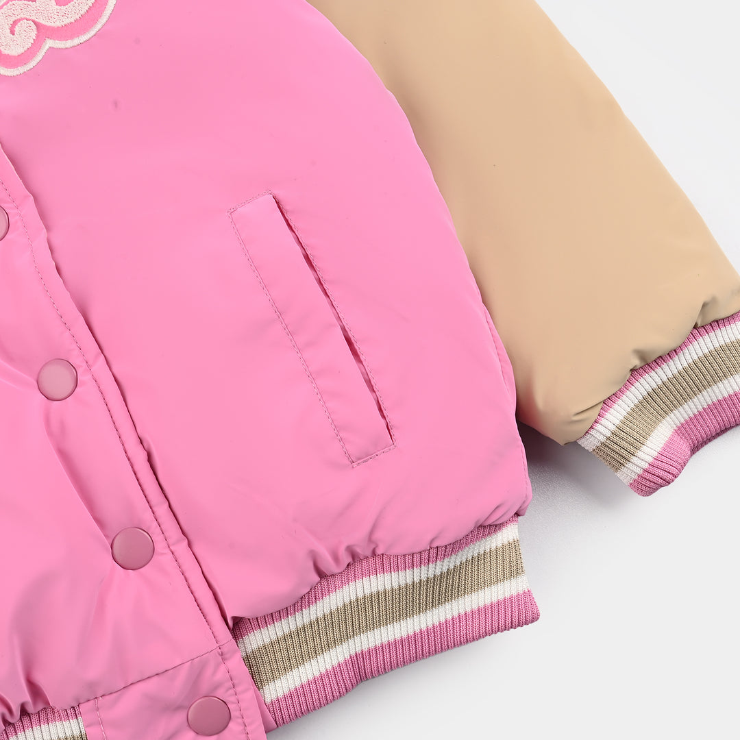 Girls Quilted Jacket F/S-PINK