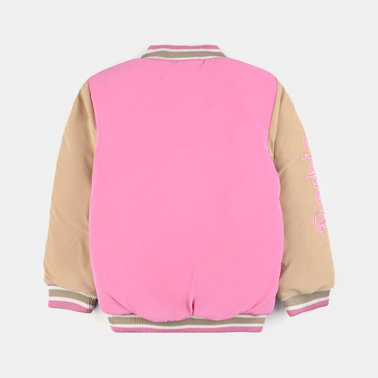 Girls Quilted Jacket F/S-PINK