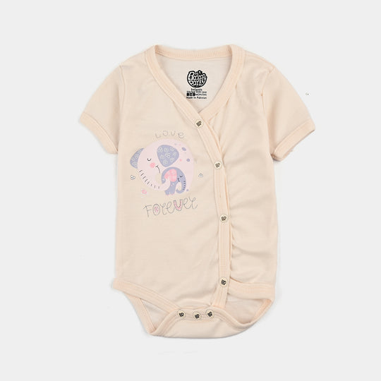 Pack Of 3 Infant Unisex Cotton Cut Design Romper Set