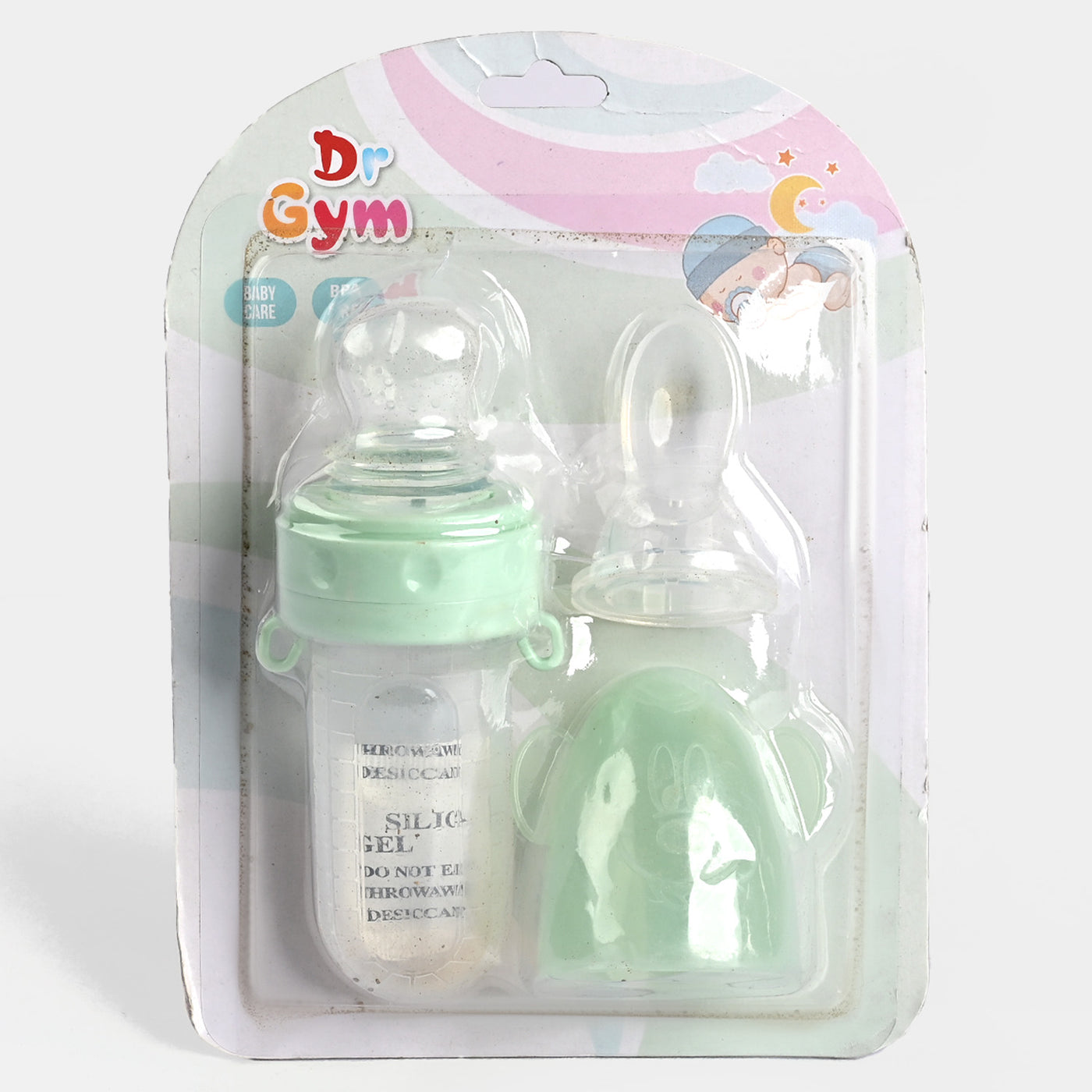 DR GYM Baby Spoon Feeder +Food Soother Set Green