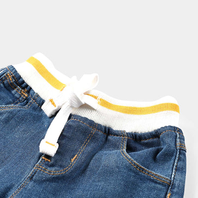 Infant Boys Denim Stretch Denim Pant-Mid Blue