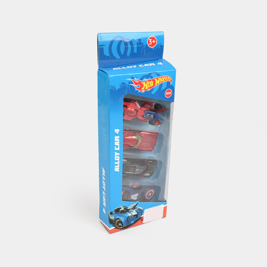 Superhero-Themed Alloy Car 4-Pack