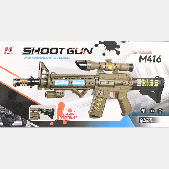 Battery-Operated Light & Sound Toy Gun