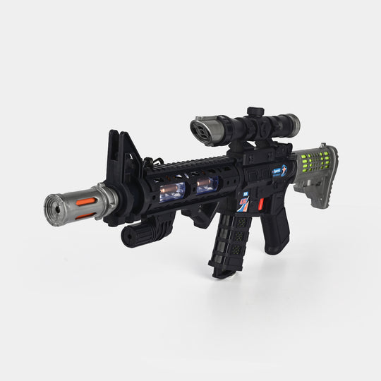 Battery-Operated Light & Sound Toy Gun
