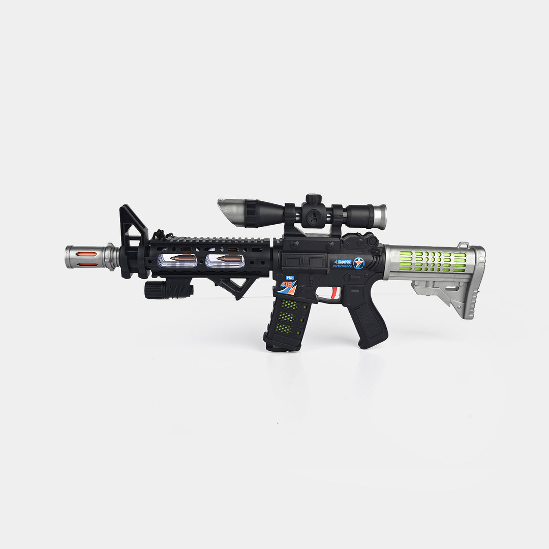 Battery-Operated Light & Sound Toy Gun