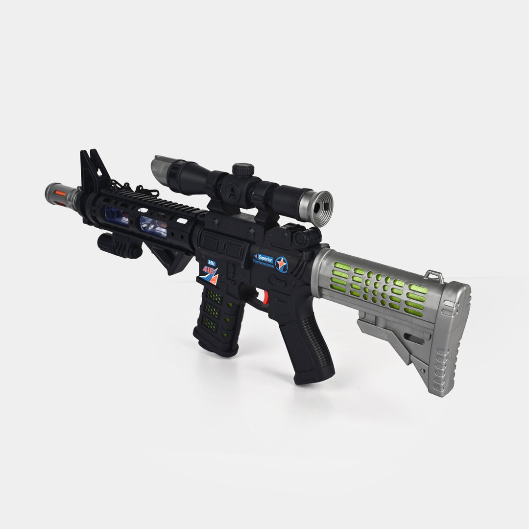 Battery-Operated Light & Sound Toy Gun