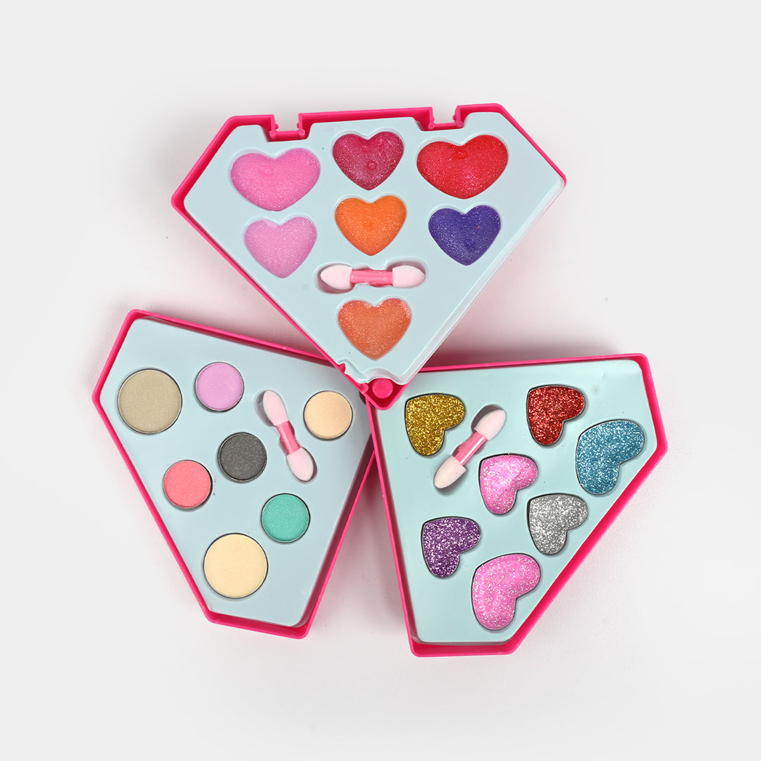 3-Tier Diamond Heart Makeup Play Set