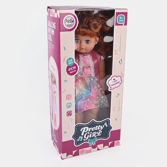 Pretty Hello Girl Walking Doll For Girls