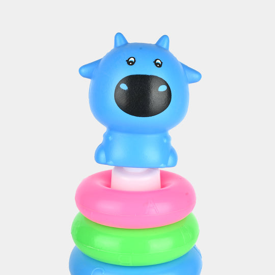 Stacking Ring Tower & Push Toy Set for Babies