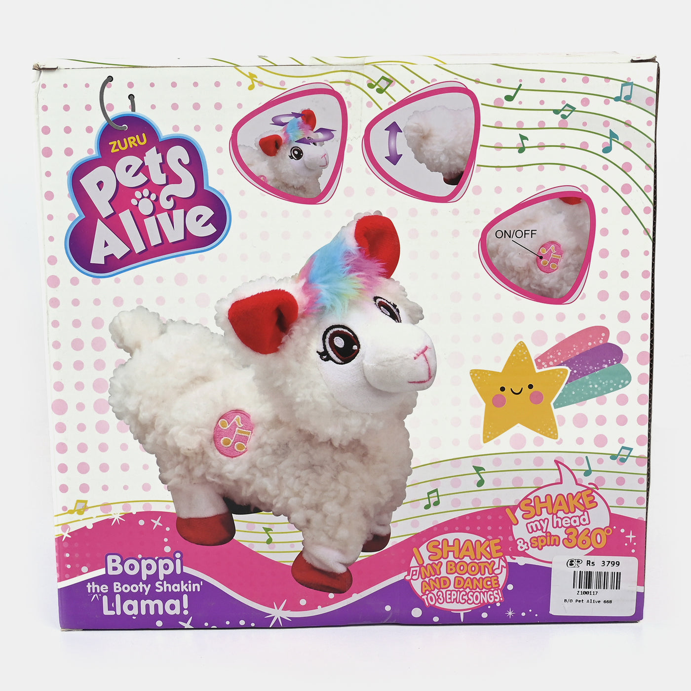 Cute Pet Alive Light & Sound Play Toy