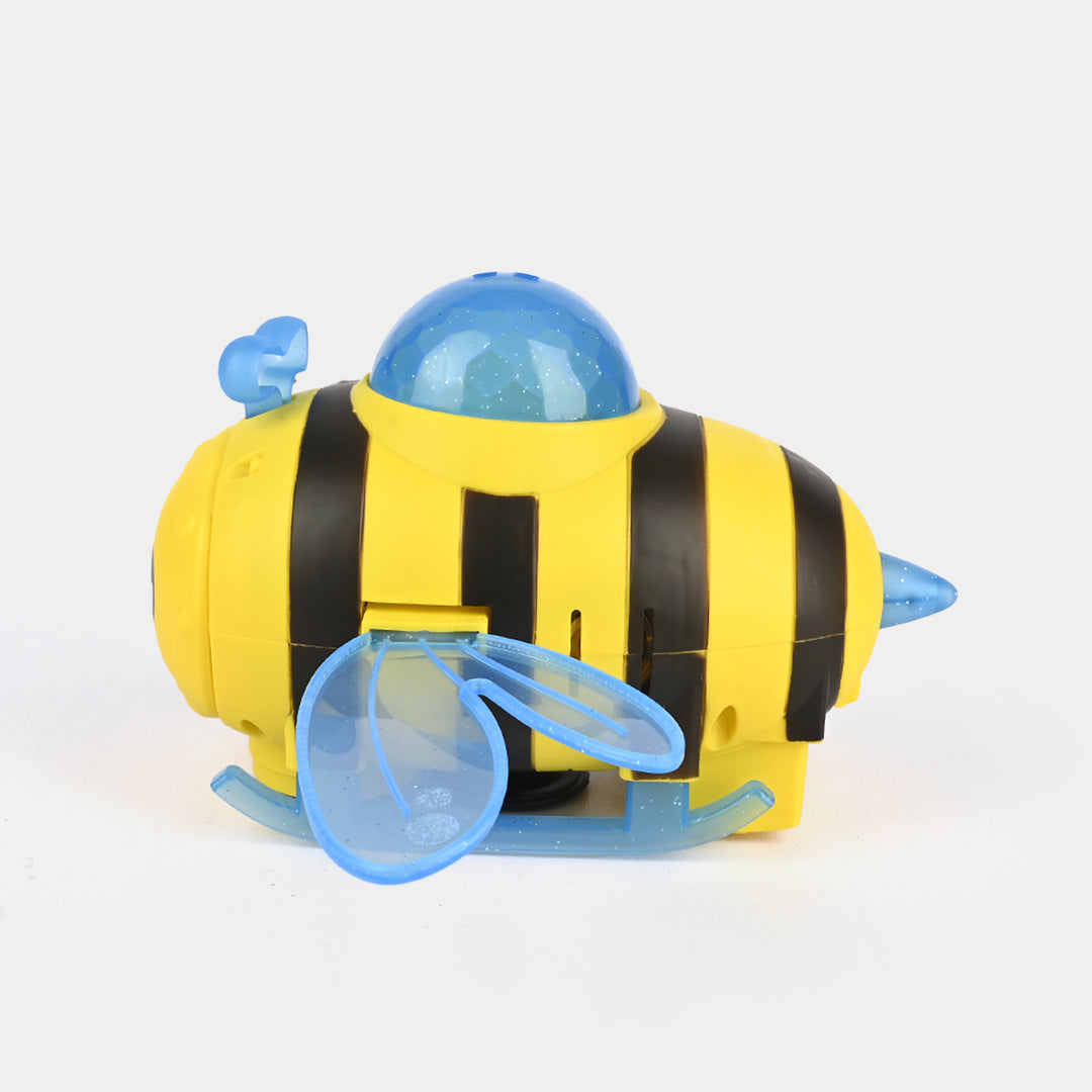 Cute Bee Airplane Universal Toy with Lights & Sound