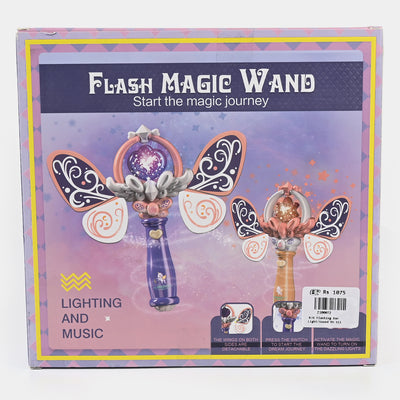 Girl Glow Fairy Magic Wand Toy Led Light & Music