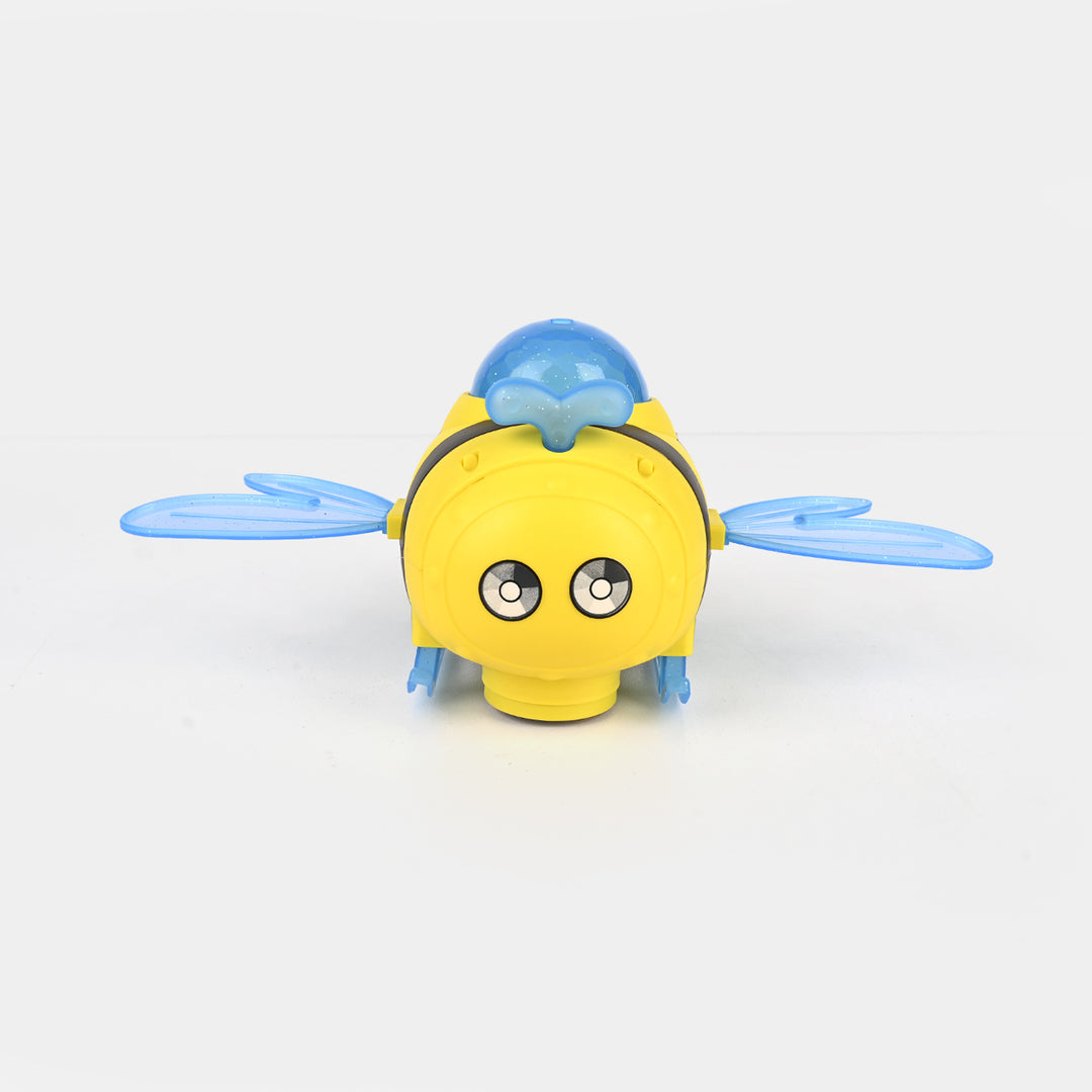 Cute Bee Airplane Universal Toy with Lights & Sound