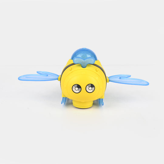 Cute Bee Airplane Universal Toy with Lights & Sound