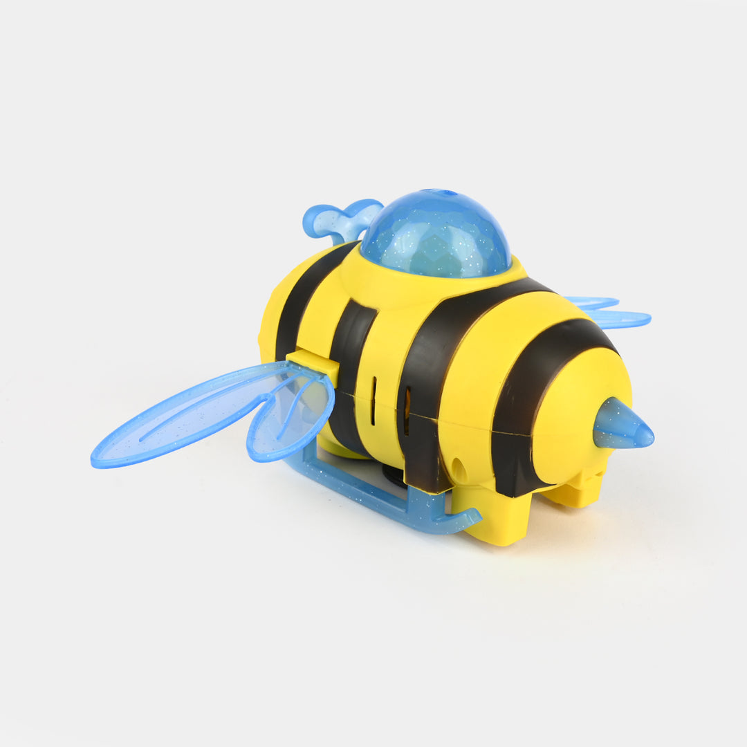Cute Bee Airplane Universal Toy with Lights & Sound