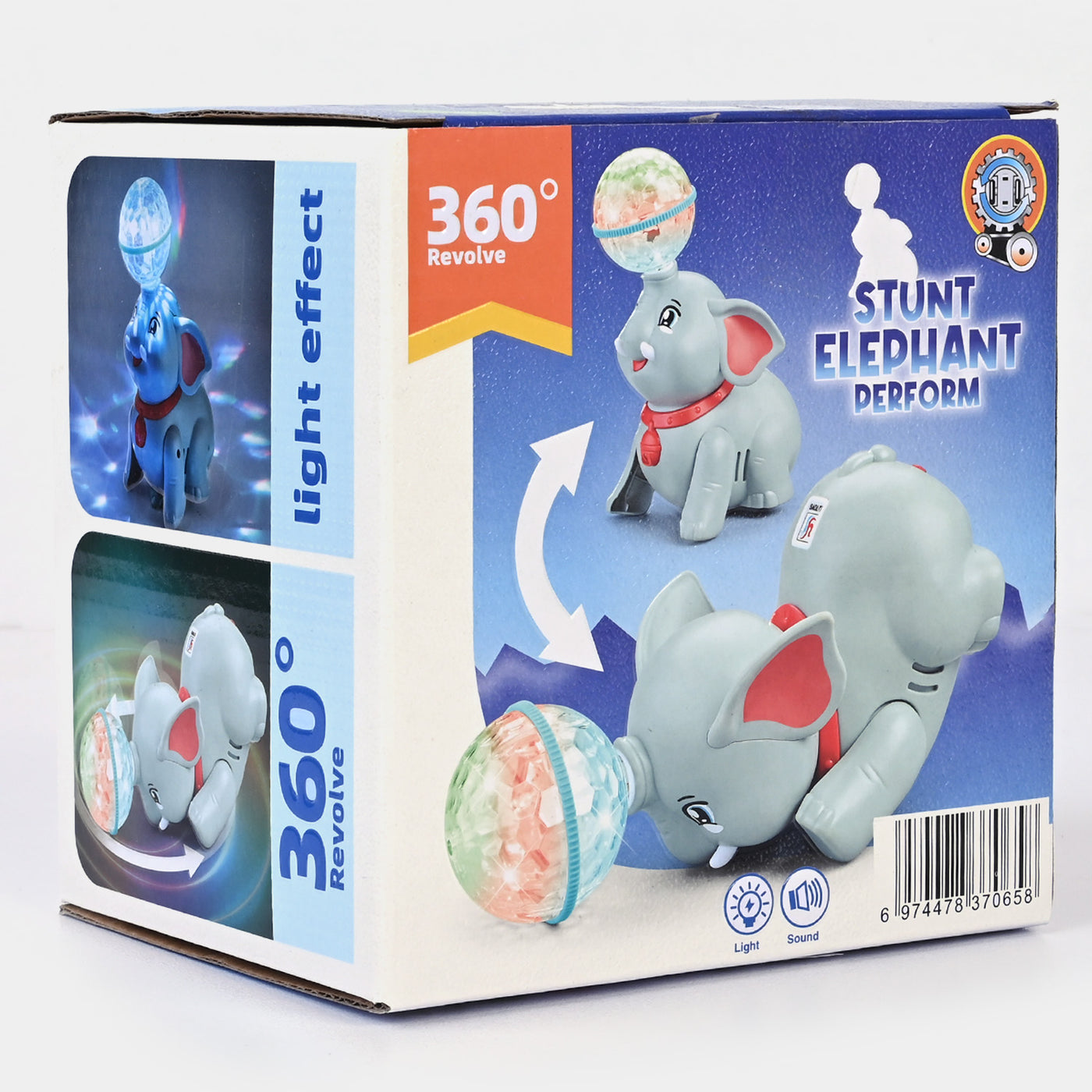 Electric Walking Elephant With Light & Music For Kids