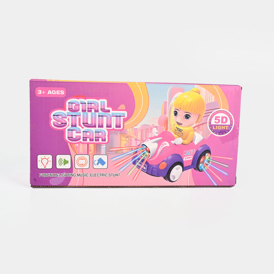 Interactive Battery-Operated Toy Car with Doll