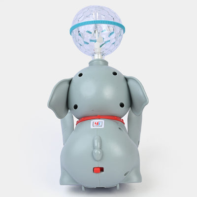 Electric Walking Elephant With Light & Music For Kids