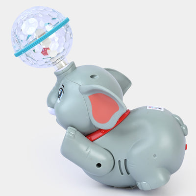 Electric Walking Elephant With Light & Music For Kids