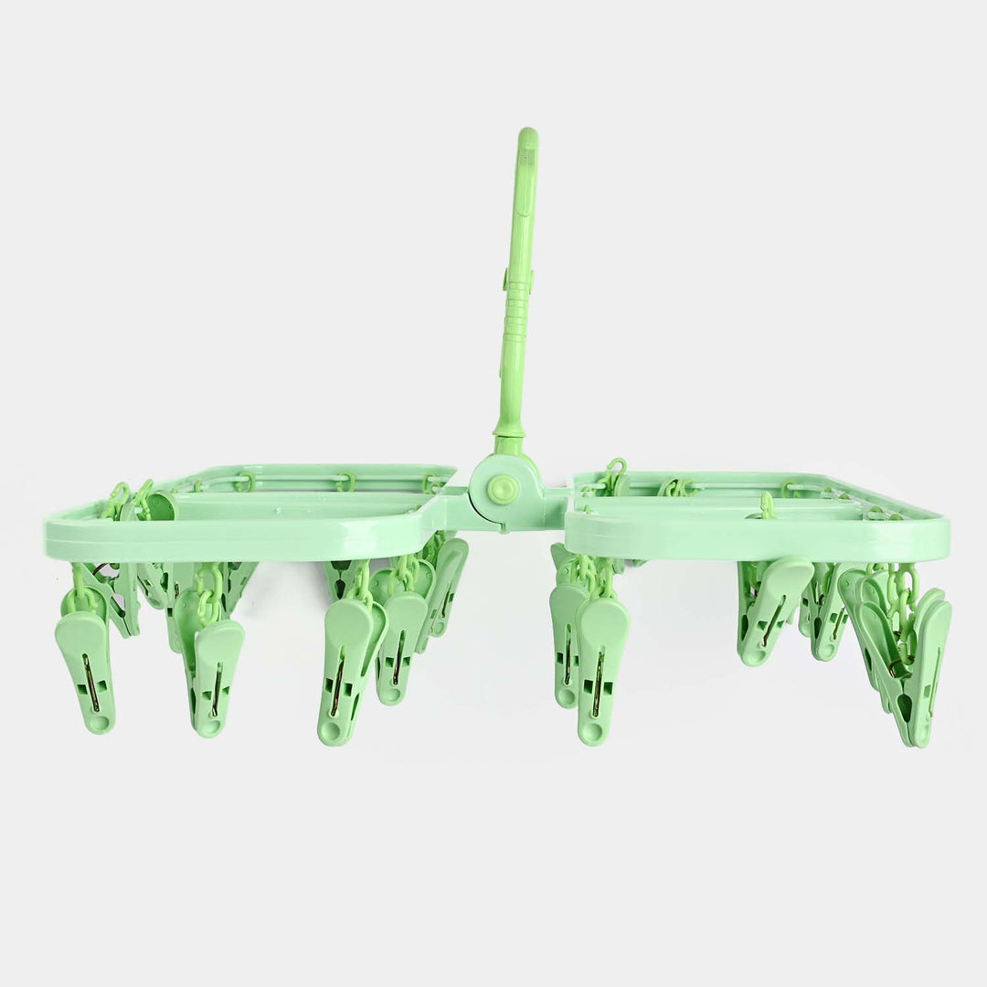Baby Foldable Cloth Hanger 28PCs | Green