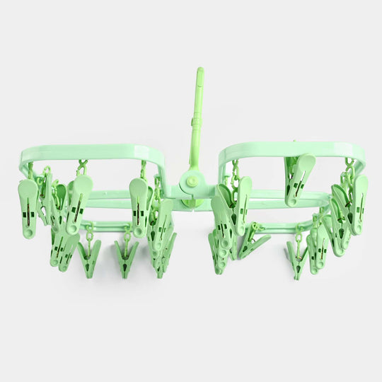 Baby Foldable Cloth Hanger 28PCs | Green