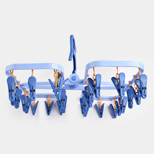 Baby Foldable Cloth Hanger 28PCs | Blue