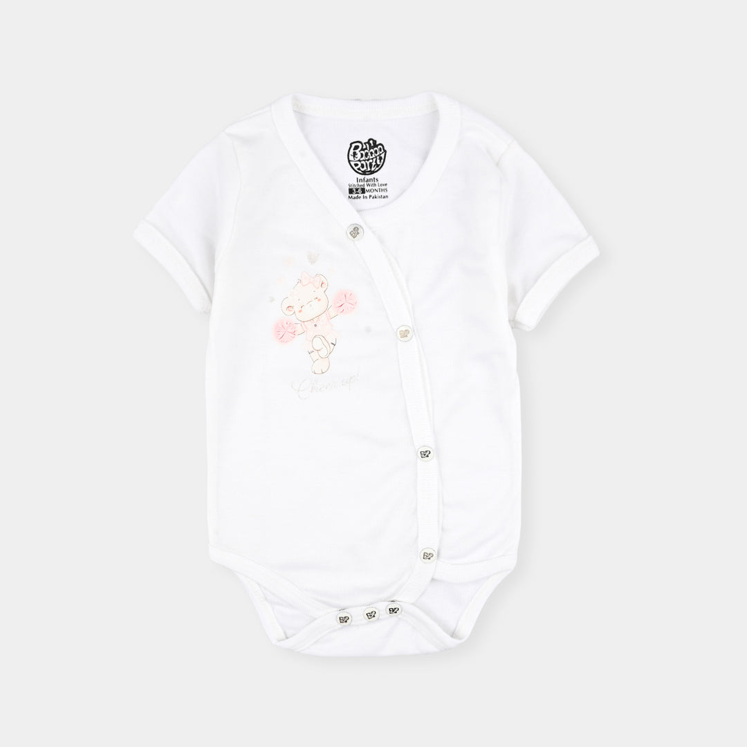 Pack Of 3 Infant Unisex Cotton Cut Design Rompers Set