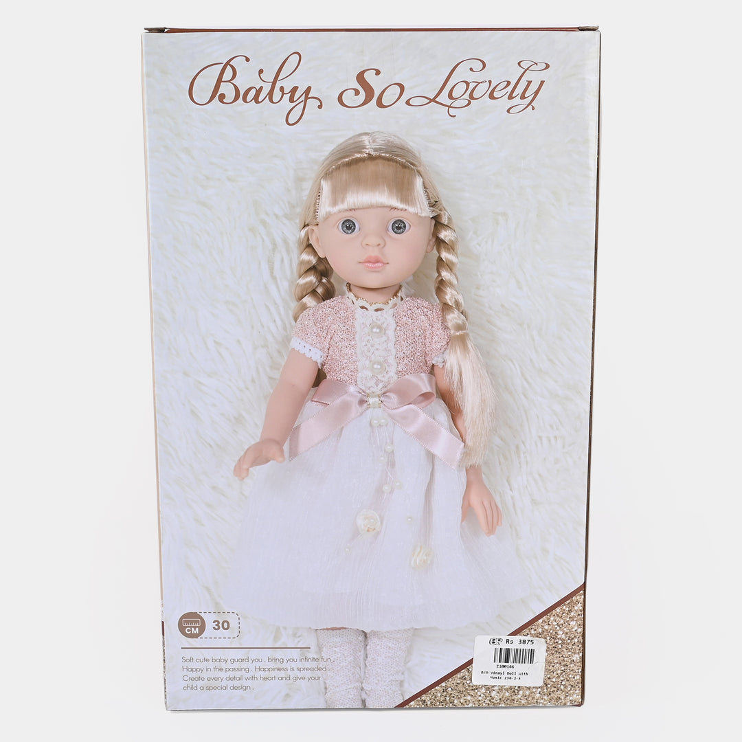 Fashion Doll Silky Hair With Music Play For Girls