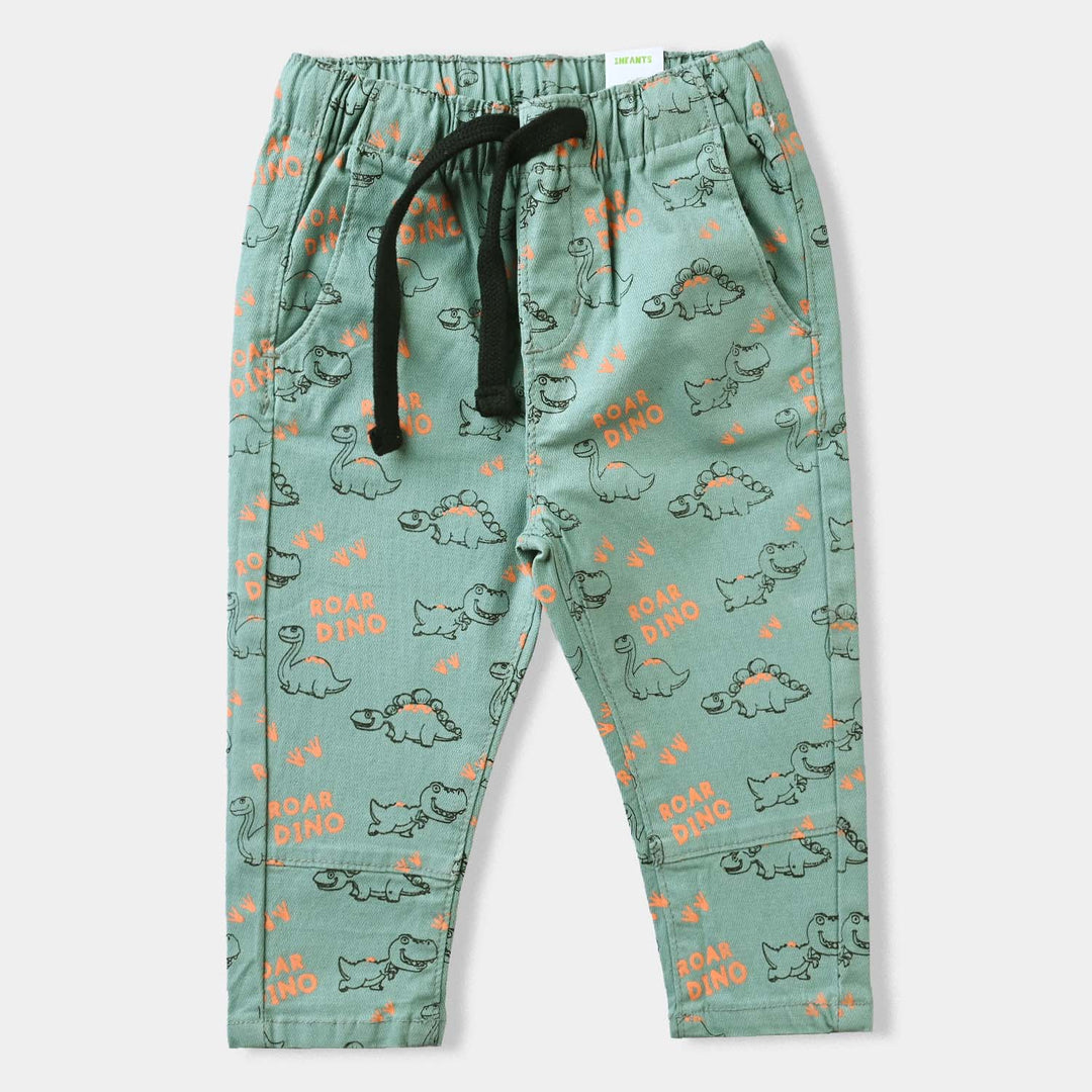 Infant Boys Cotton Twill Pant Time to play-T. Breeze