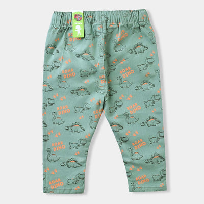 Infant Boys Cotton Twill Pant Time to play-T. Breeze