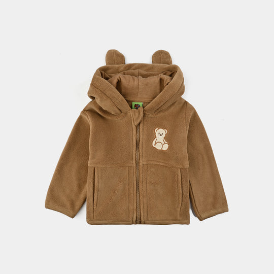 Infant Boys Fleece Jacket Bear - Brown