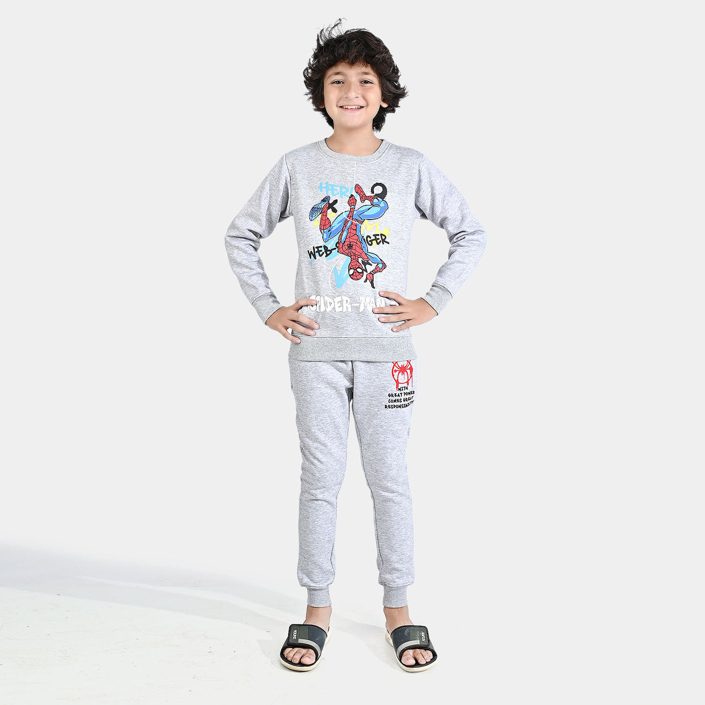 Boys Fleece 2 Piece Suit Amazing Character-Grey