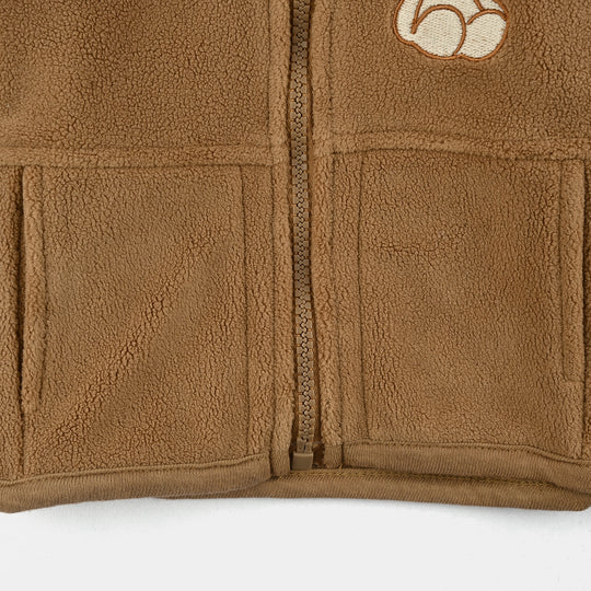 Infant Boys Fleece Jacket Bear - Brown