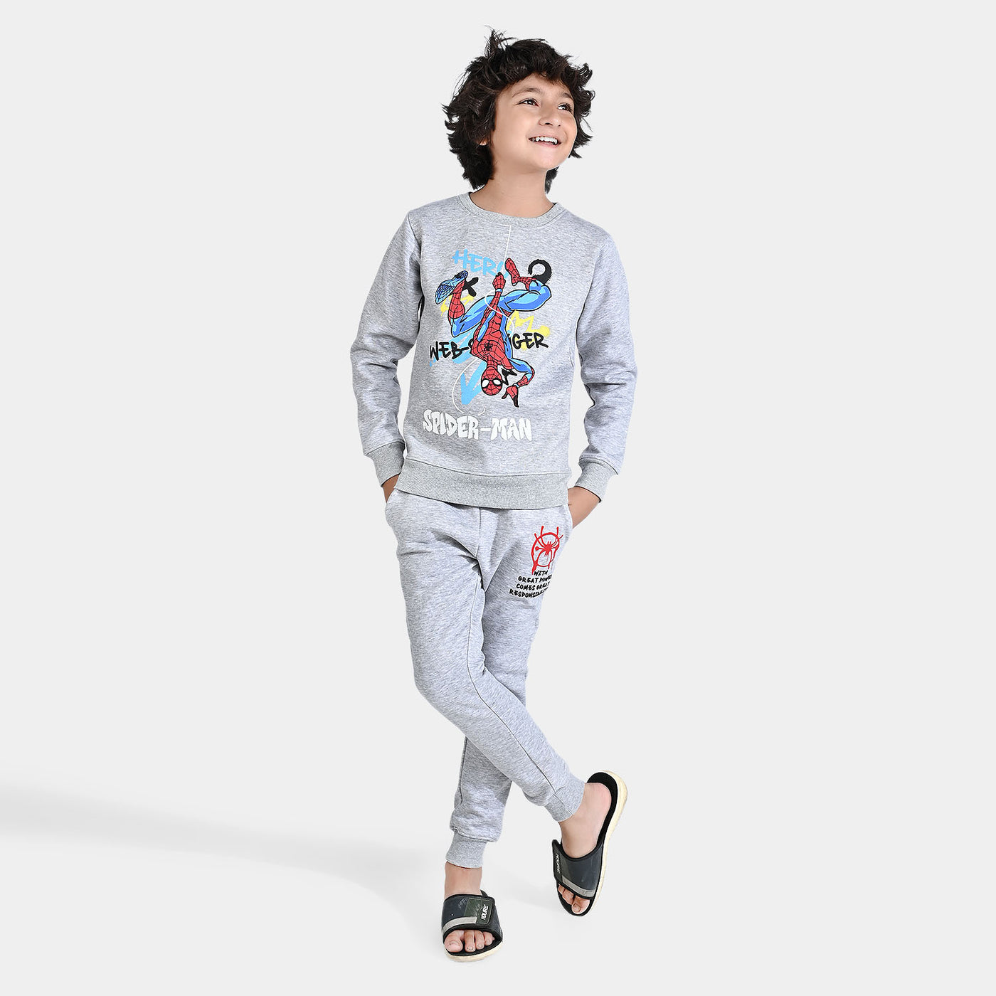 Boys Fleece 2 Piece Suit Amazing Character-Grey