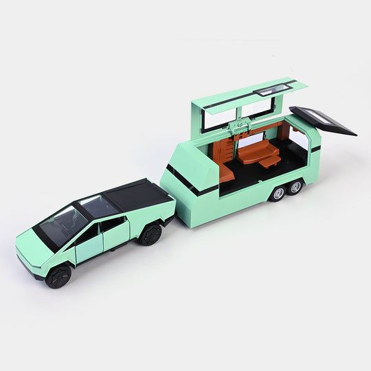 Die Cast Car With Campers For Kids