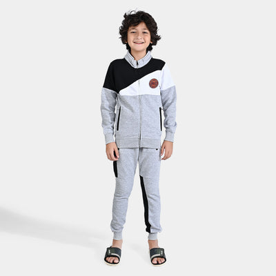 Boys Fleece 2 Piece Suit Knicks-Heather Grey