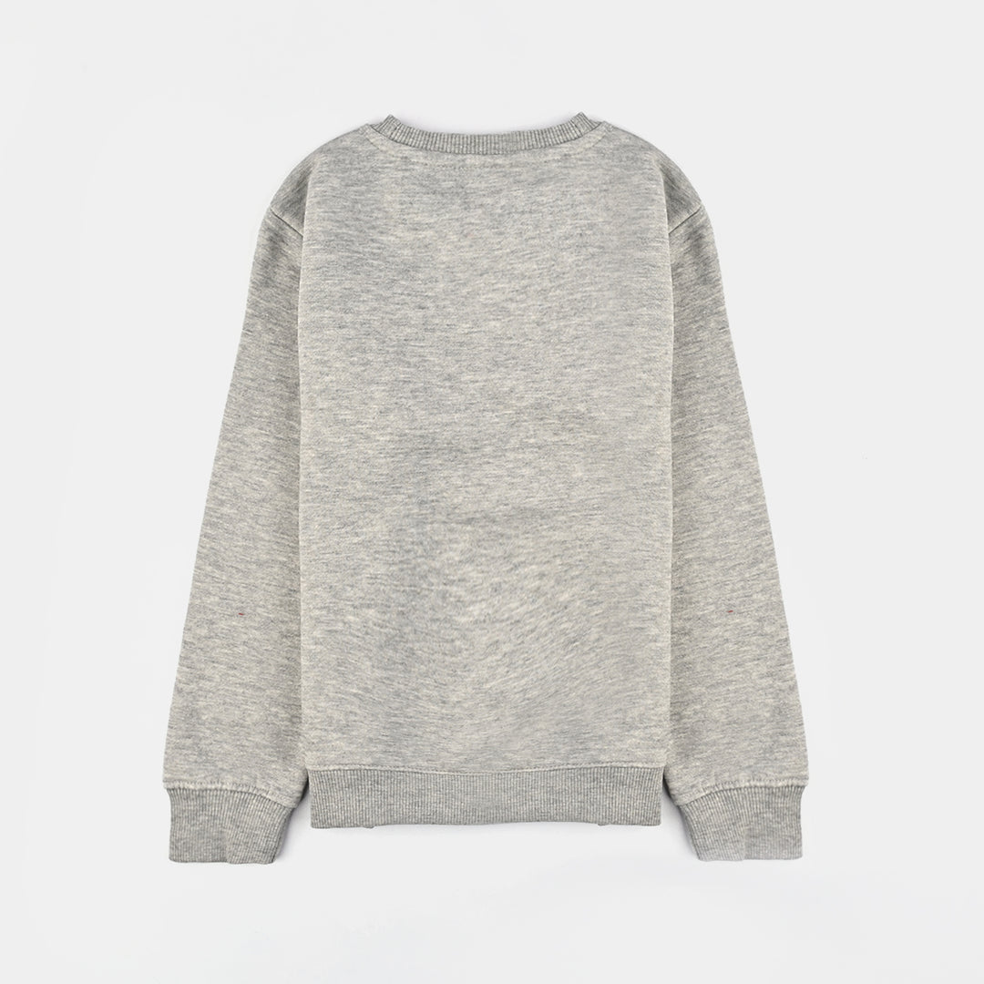 Boys Fleece Sweatshirt Grey Today