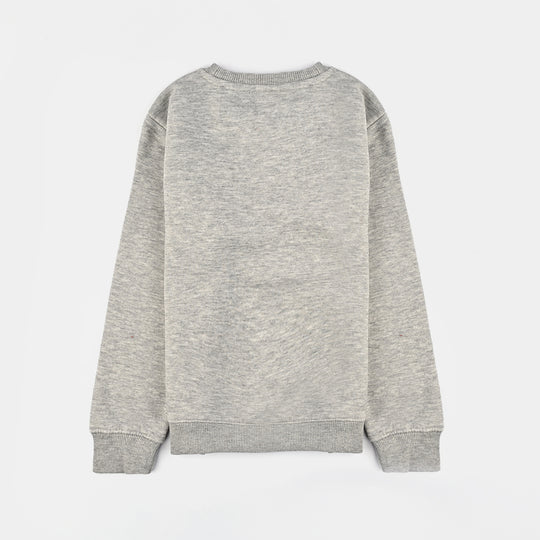 Boys Fleece Sweatshirt Grey Today